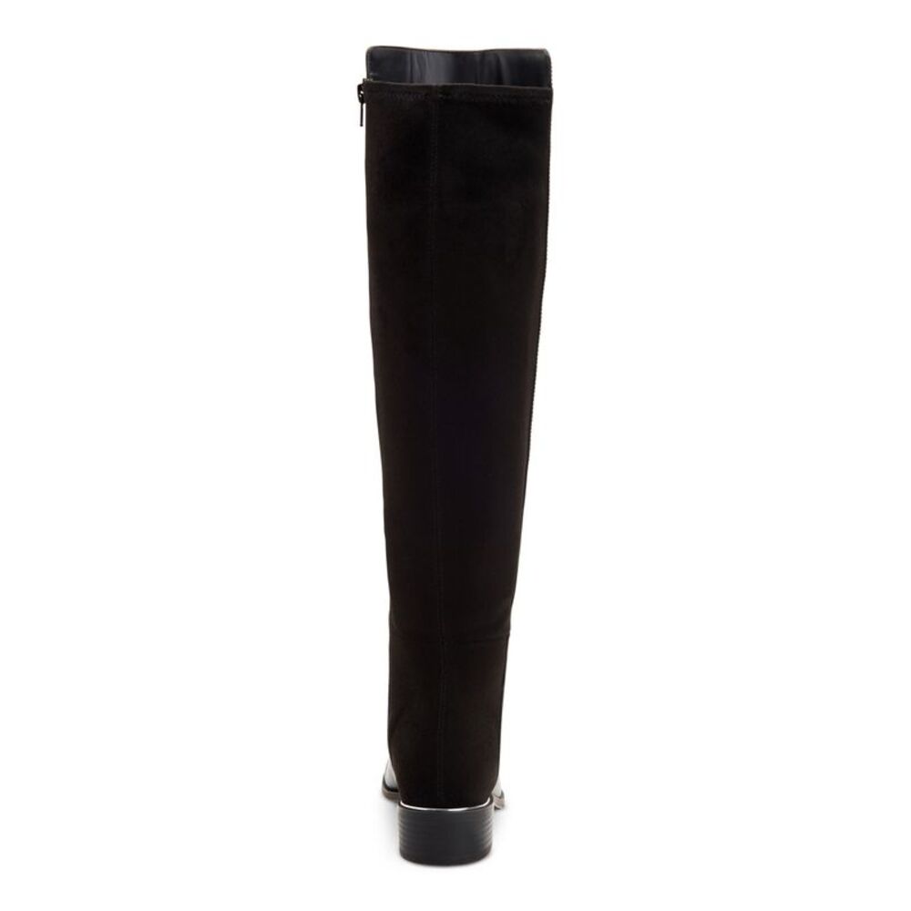 ALFANI Womens Black 20 Over The Knee Ludlowe Block Heel Leather Boots Shoes 9 M - Picture 2 of 4